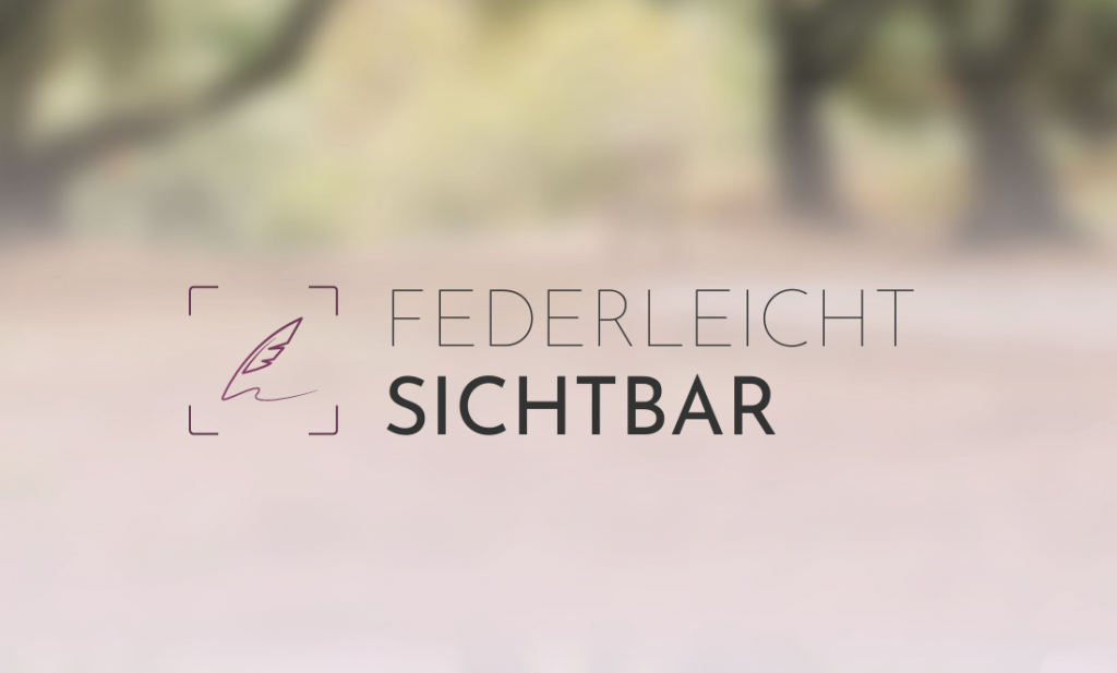 Logo Federleicht sichtbar – Symbol für ruhige, klare Sichtbarkeit ohne Lärm