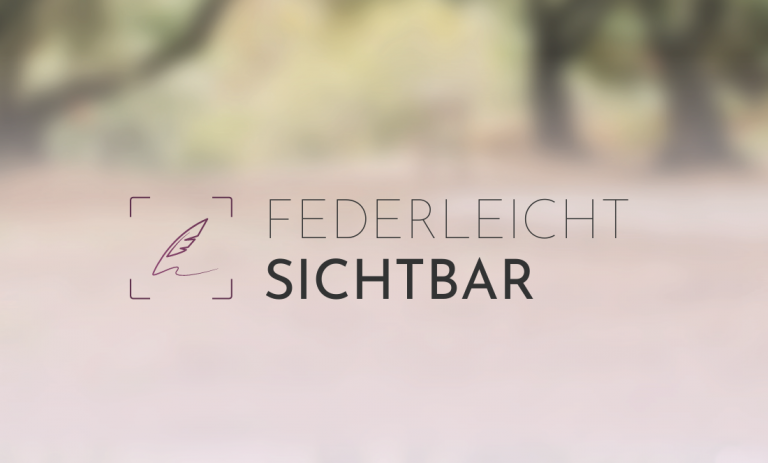Logo Federleicht sichtbar – Symbol für ruhige, klare Sichtbarkeit ohne Lärm